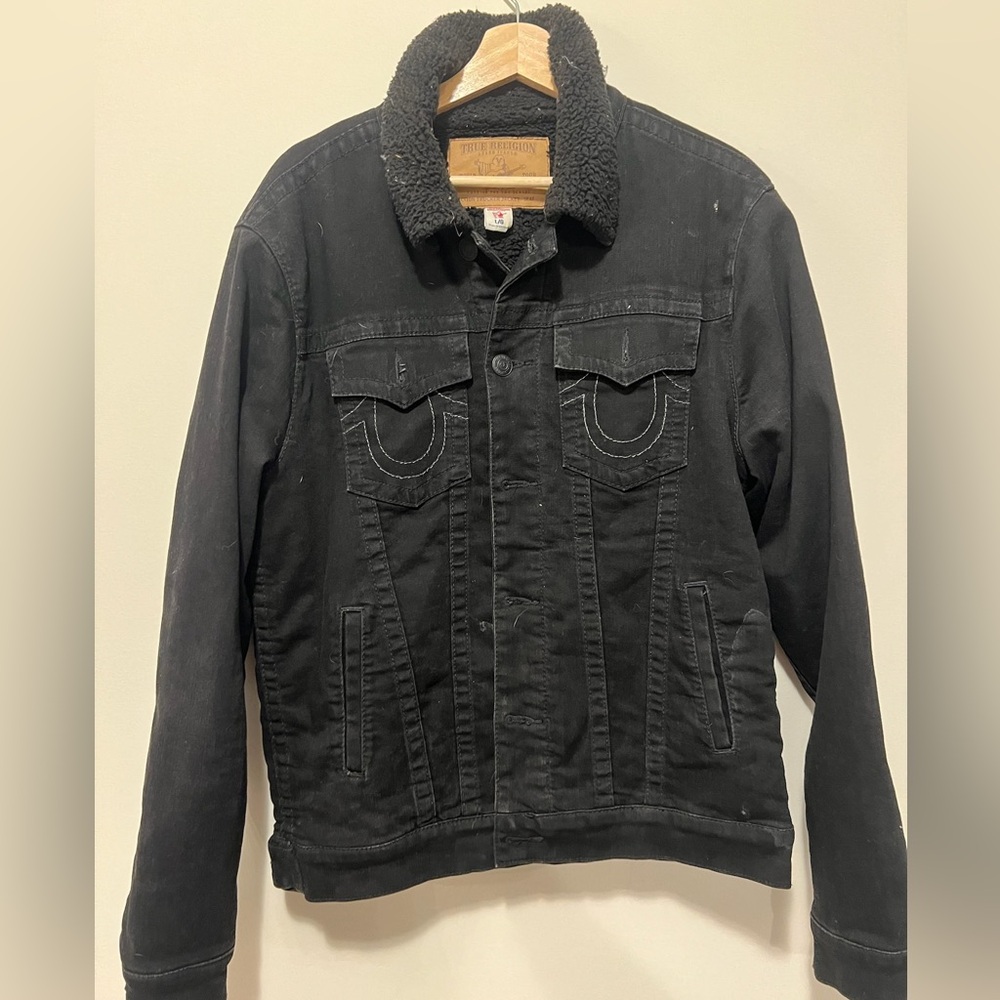 True Religion Black Denim Jacket